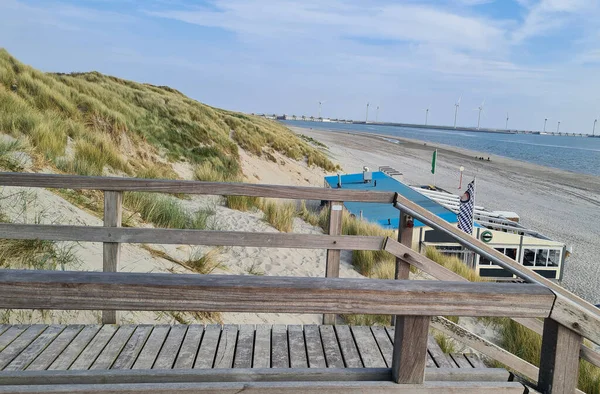 View Sea Dune North Sea Canal Ouddorp Zeeland Province Netherlands — Stock fotografie