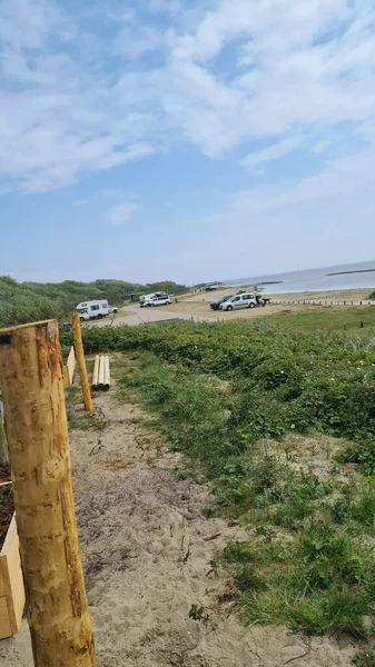 View Sea Dune North Sea Canal Ouddorp Zeeland Province Netherlands — Stock fotografie