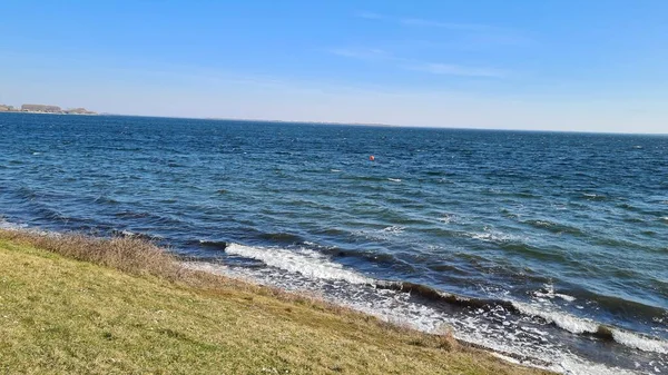 View Resort Port Zelande Its Surroundings Lake Dunes Partly Blue — Stock Photo, Image