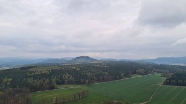 Elbe Kum Taşı Dağlarında Bastei Saksonya Almancası