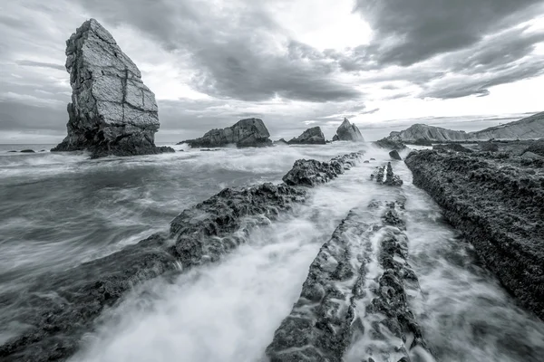 Playa de Arnia Fotografias De Stock Royalty-Free