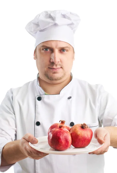 Kochen mit Granatäpfeln — Stockfoto