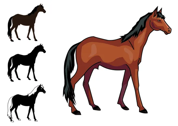 Cheval animal — Image vectorielle