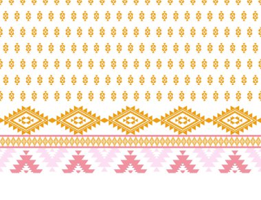 Etnik ya da etnik Meksika kökenli güneybatı Boho ya da Navajo. Geomentrik vektöründe çizgili halk vardır, tekstil ya da dantelin yerlisi. Aztek 'in kusursuz çizgi motifini tasarla. kumaş batik veya kilim zigzag kabile