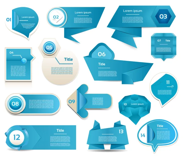 Infografica moderna banner opzioni. Illustrazione vettoriale. può essere utilizzato per layout del flusso di lavoro, diagramma, opzioni di numero, web design, stampe . — Vettoriale Stock