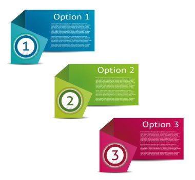 vektör kağıt ilerleme arka plan. ürün seçimi veya sürüm. EPS 10