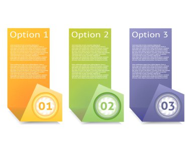 vektör kağıt ilerleme arka plan. ürün seçimi veya sürüm. EPS 10