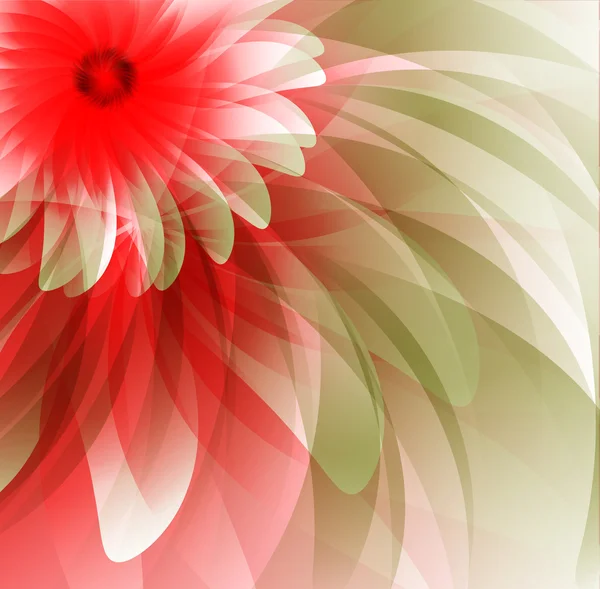 Floral abstracte achtergrond — Stockvector