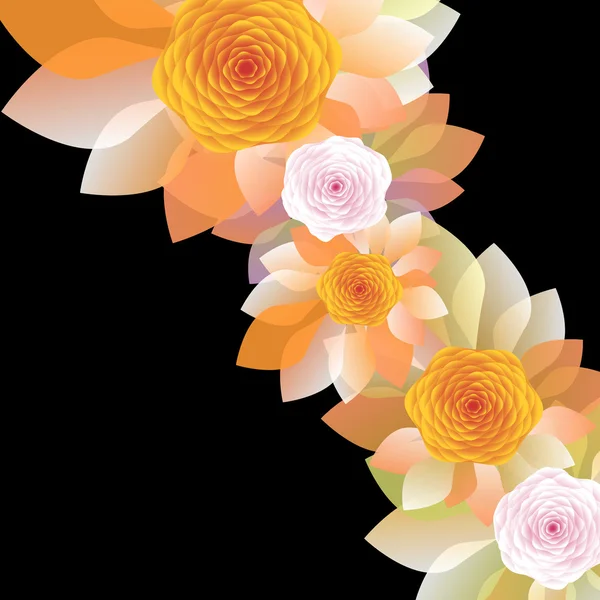 Floral abstracte achtergrond — Stockvector