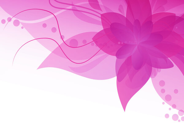 Абстрактный цветочный фон с местом для текста
