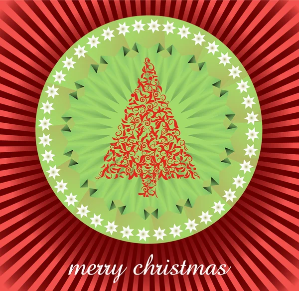 Christmas tree applique vector background. Eps 10. — Stock Vector