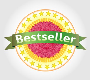 bestseller vektör etiket. EPS 10