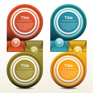 modern tasarım şablonu. infographics, numaralandırılmış başlık sayfaları veya Web sitesi düzeni vektör için kullanılabilir