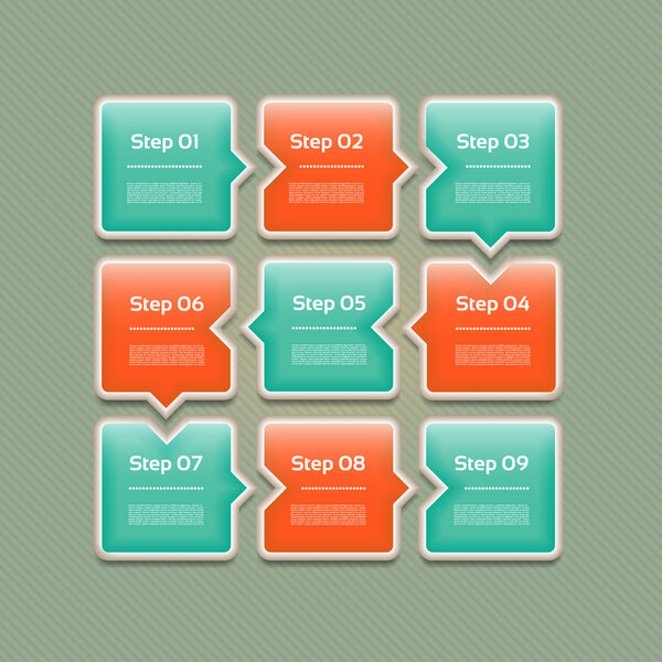 Vector Progress Background. Product choice or Version. eps 10