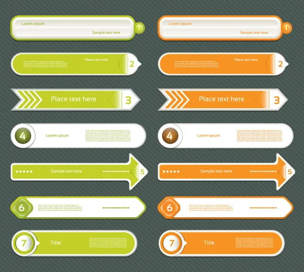 Bannière d'options d'infographie moderne. Illustration vectorielle. peut être utilisé pour la mise en page de flux de travail, diagramme, options de nombre, conception Web, impressions . — Image vectorielle