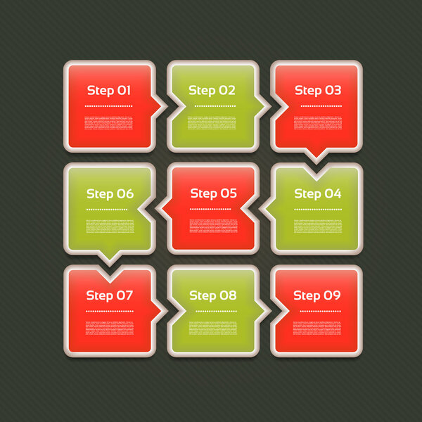 Vector Progress Background. Product choice or Version. eps 10