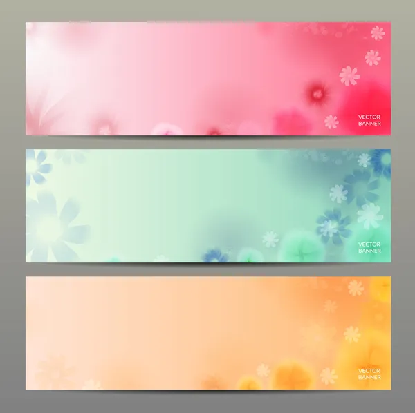 Abstract Flower Vector Background. Brochure Template. Banner. eps 10 — Stock Vector