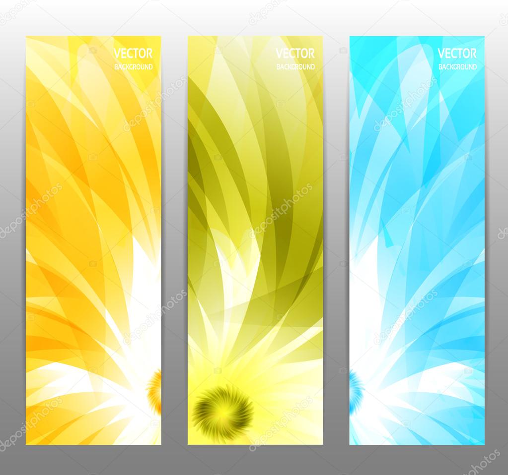 Abstract Flower Vector Background. Brochure Template.  Banner. eps 10