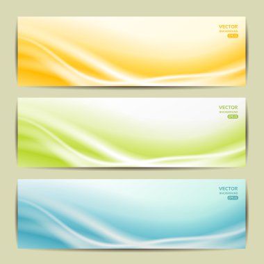 Üç soyut afiş kümesi. EPS 10