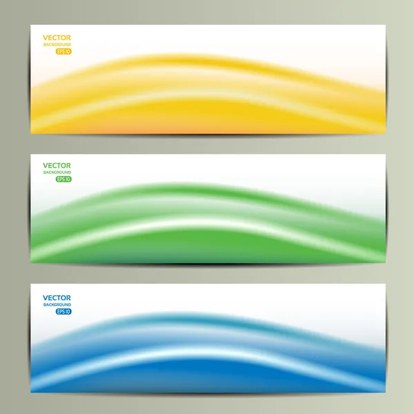 Conjunto de tres banners abstractos. eps 10 — Archivo Imágenes Vectoriales