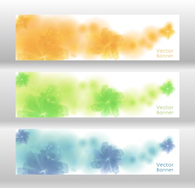 çiçek vektör arka plan. Broşür şablonu. Banner. EPS 10