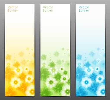 soyut çiçek vektör arka plan. Broşür şablonu. Banner. EPS 10