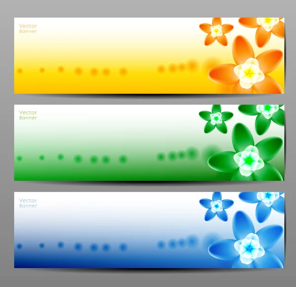 Abstract Flower Vector Background. Brochure Template. Banner. eps 10 — Stock Vector