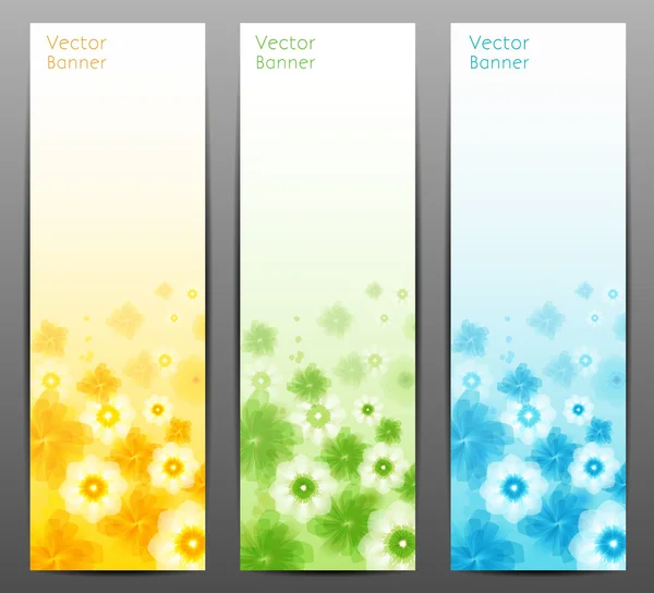 Abstract Flower Vector Background. Brochure Template. Banner. eps 10 — Stock Vector