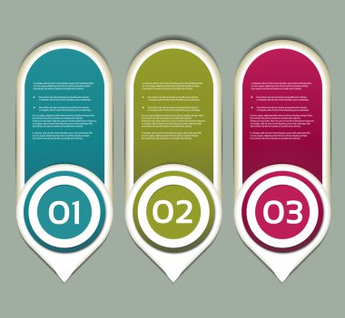 vektör kağıt ilerleme arka plan. ürün seçimi veya sürüm. EPS 10