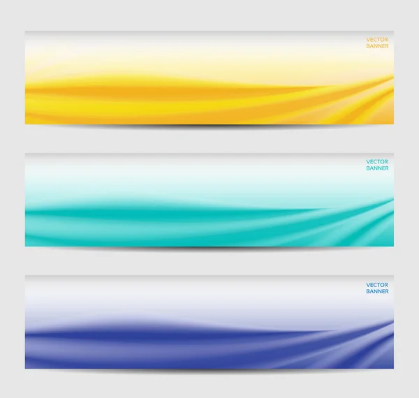 Set of three abstract banners. eps 10 — Stock Vector