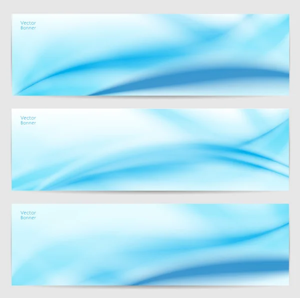 Set of three abstract banner — Stock Vector