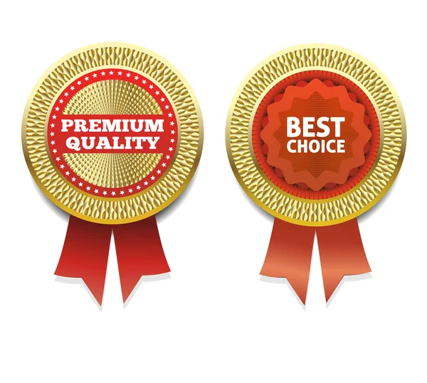 Premium-Qualität und Best-Choice-Label. Folge 10 — Stockvektor