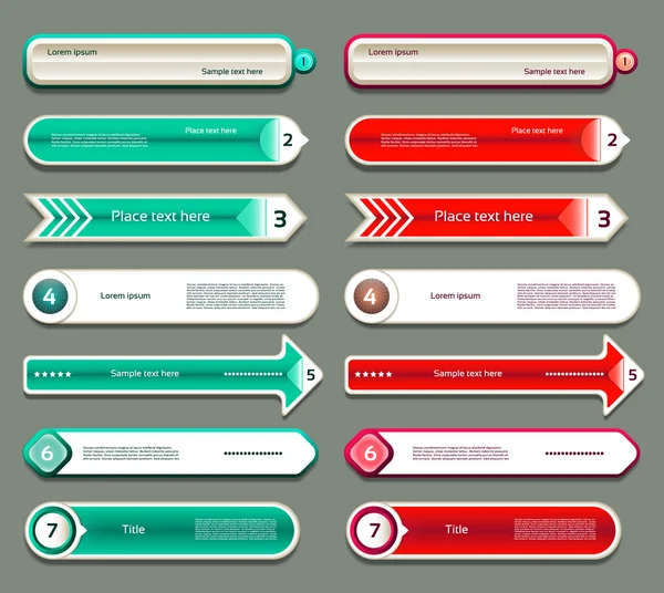 Bannière d'options d'infographie moderne. Illustration vectorielle. peut être utilisé pour la mise en page de flux de travail, diagramme, options de nombre, conception Web, impressions . — Image vectorielle