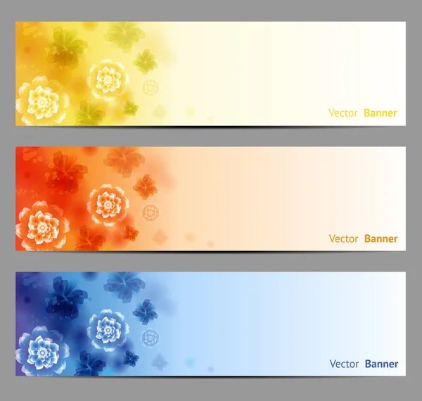 Abstract Flower Vector Background. Brochure Template. Banner. eps 10 — Stock Vector
