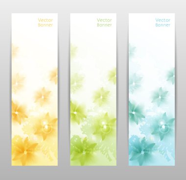 soyut çiçek vektör arka plan. Broşür şablonu. Banner. EPS 10