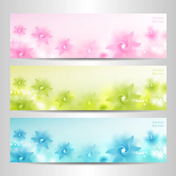 Abstract Flower Vector Background. Brochure Template. Banner. eps 10 — Stock Vector