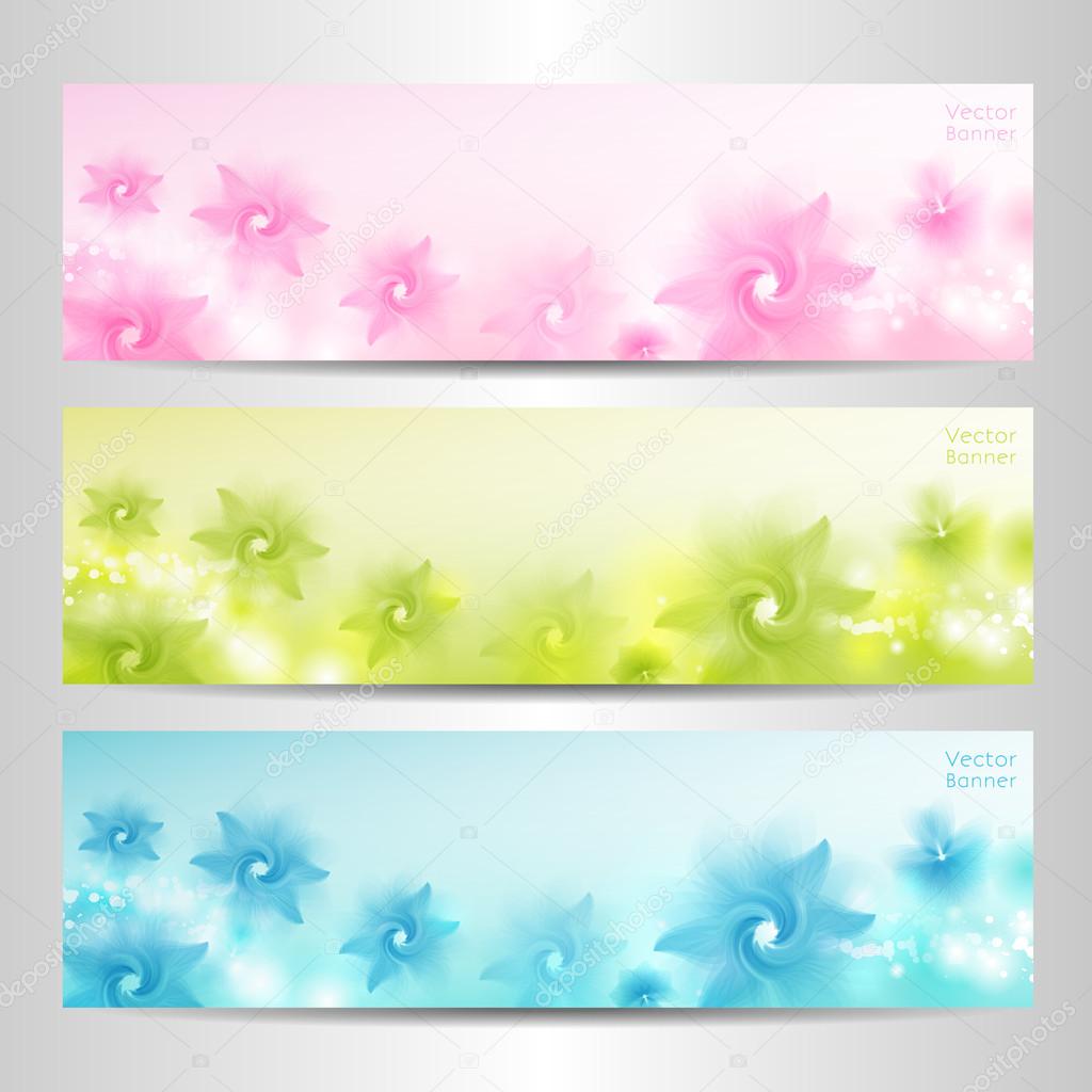 Abstract Flower Vector Background. Brochure Template. Banner. eps 10