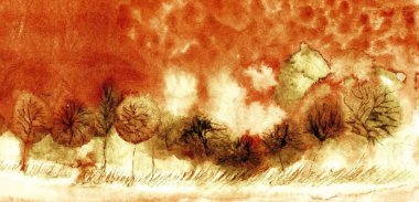 orijinal suluboya resim. vektör sürüm. EPS 10