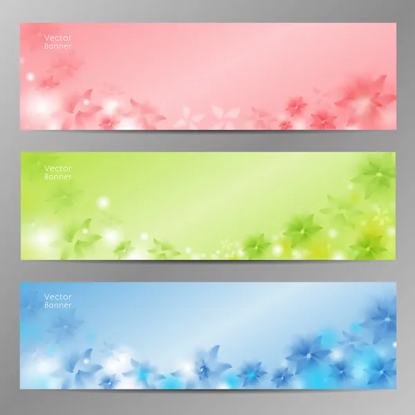 Resumen Flor Vector Fondo. Folleto Plantilla. Banner. eps 10 — Vector de stock