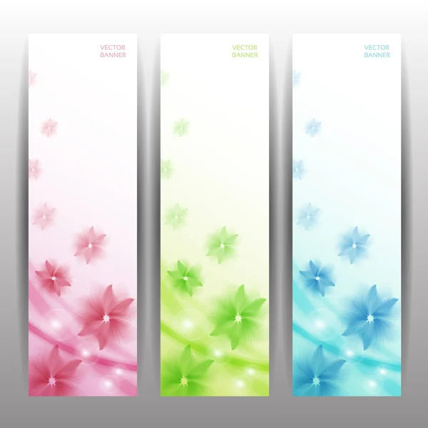 Abstract Flower Vector Background. Brochure Template. Banner. eps 10 — Stock Vector