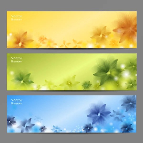 Abstract Flower Vector Background. Brochure Template. Banner. eps 10 — Stock Vector