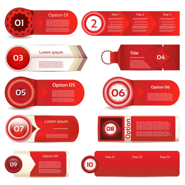 Moderne Infografik-Optionen Banner. Vektorillustration. kann für Workflow-Layout, Diagramm, Zahlenoptionen, Webdesign, Drucke verwendet werden. — Stockvektor