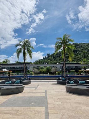 Tayland sahilinde lüks bir otel.