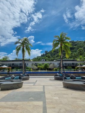 Tayland sahilinde lüks bir otel.