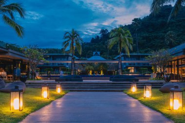 Tayland sahilinde lüks bir otel.