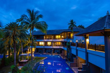 Tayland sahilinde lüks bir otel.