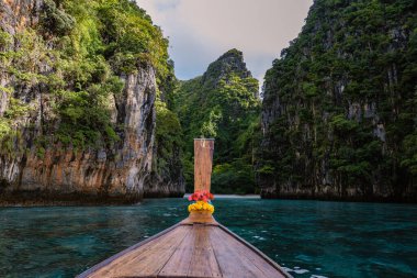  Koh Phi Phi Don Tayland, Maya Körfezi Koh Phi Tayland insansız hava görüntüsü