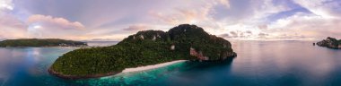  Koh Phi Phi Don Tayland, Maya Körfezi Koh Phi Tayland insansız hava görüntüsü