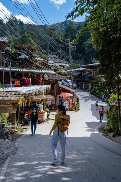 Mae Kampong Pang Klang χωριό στην Τσιάνγκ Μάι Ταϊλάνδη — Φωτογραφία Αρχείου