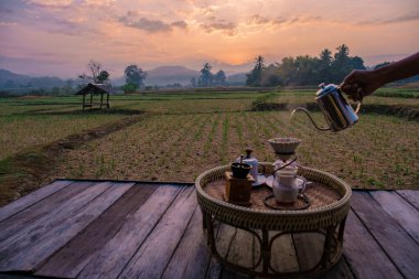 Nan Tayland 'da sabah kahvesi.